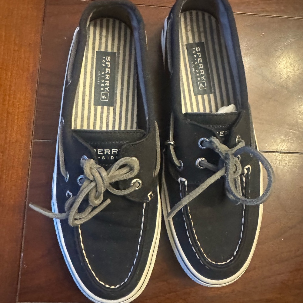 Sperry Black Boat Shoes